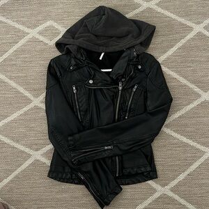Free People Faux Leather Moto Jacket